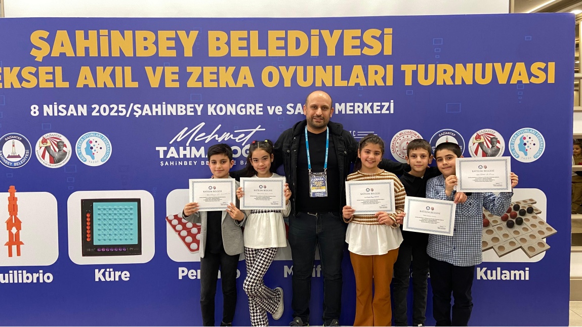 ŞAHİNBEY ZEKA OYUNLARI TURNUVASI DERECELERİMİZ